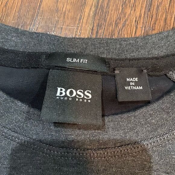 Hugo Boss Grey Cotton Pullover Crewneck sweatshirt XL - Picture 8 of 8